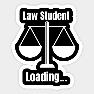 Law Student Loading Sticker